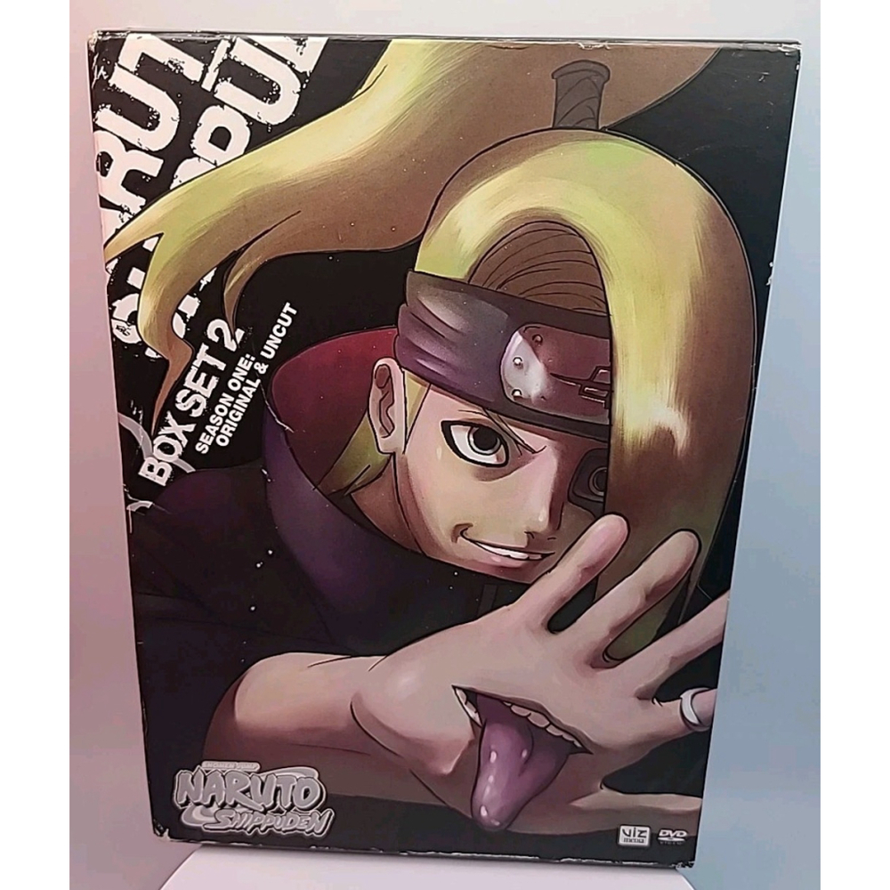 Naruto Shipudden: Season One 1 Box Set 2 (DVD, 3 Discs) With Slipcover Uncut